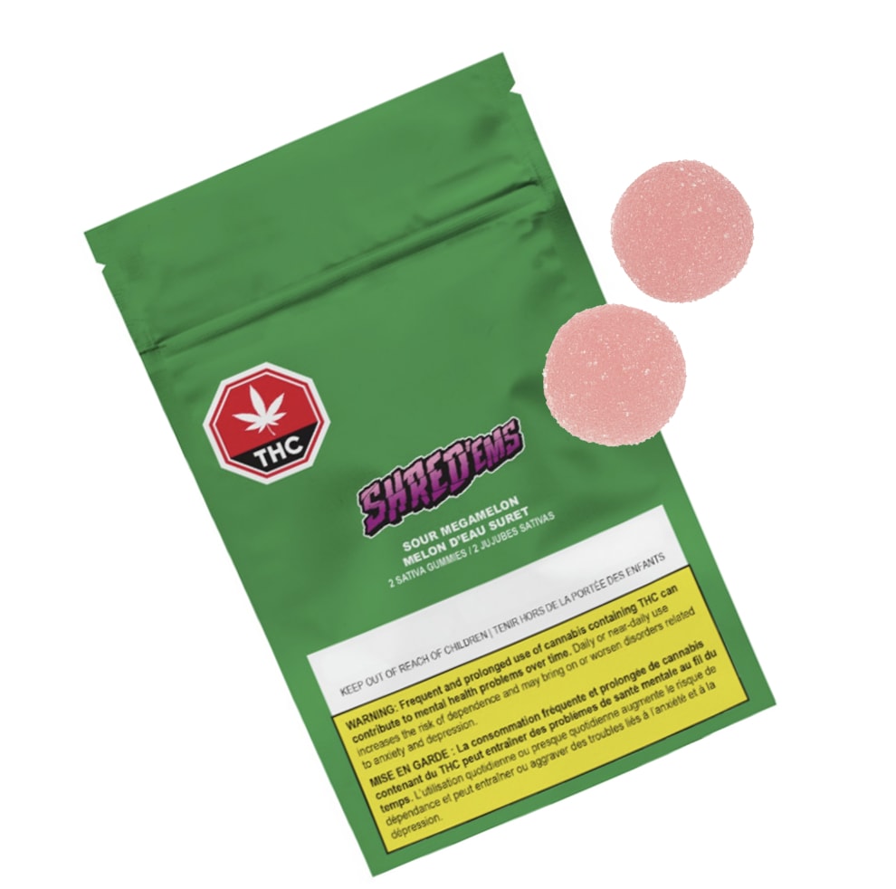 Sour Megamelon Gummies 2 Pack by SHRED EMS